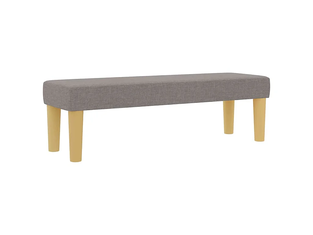 Boxspring bed met hoofdeinde Taupe 190 x 120 cm Stof