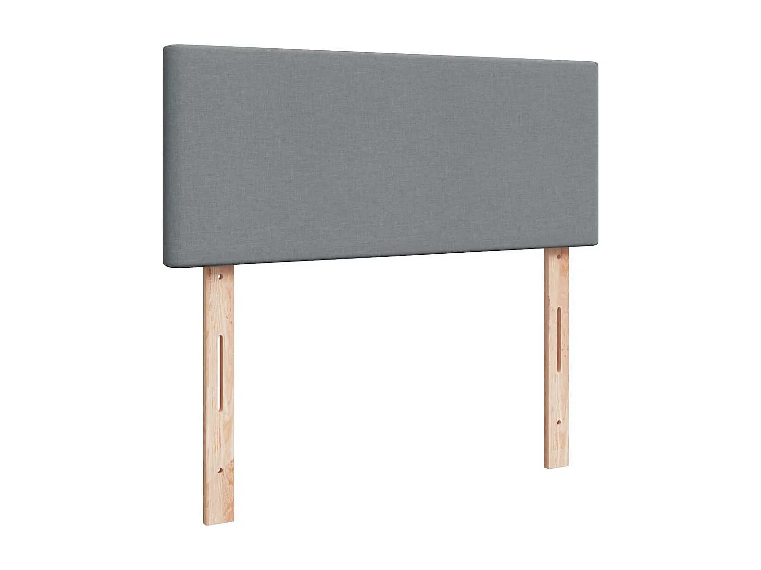 Sommier à lattes de lit et matelas gris clair 120x190 cm tissu