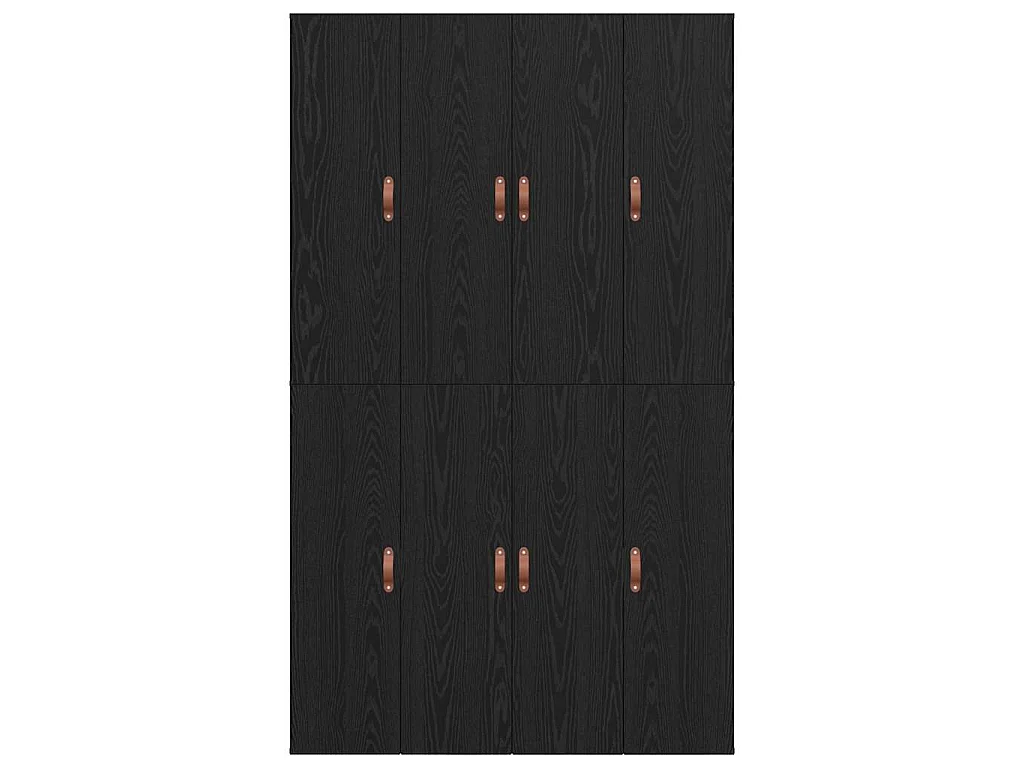 Cadre de lit avec rangement Chêne noir 120 x 190 cm