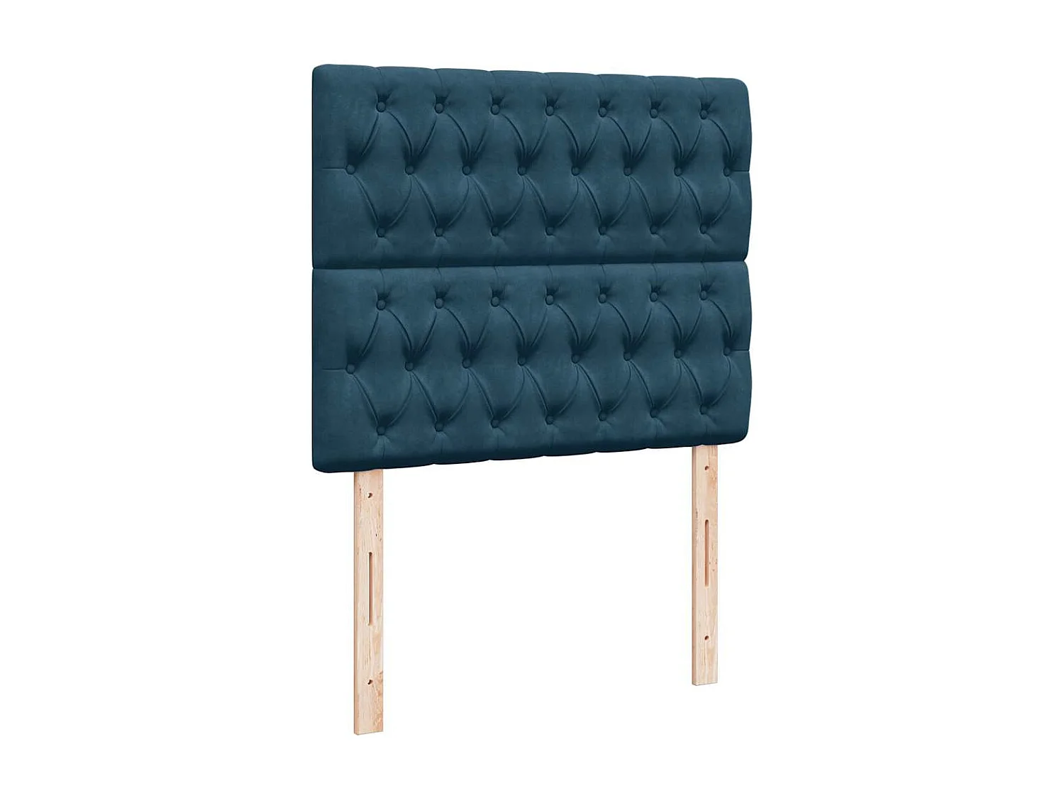 Boxspringbett mit Matratze Blau 120x190 cm Samt