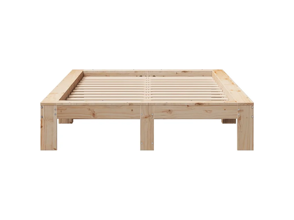 Letto senza Materasso 120x190 cm in Legno Massello di Pino