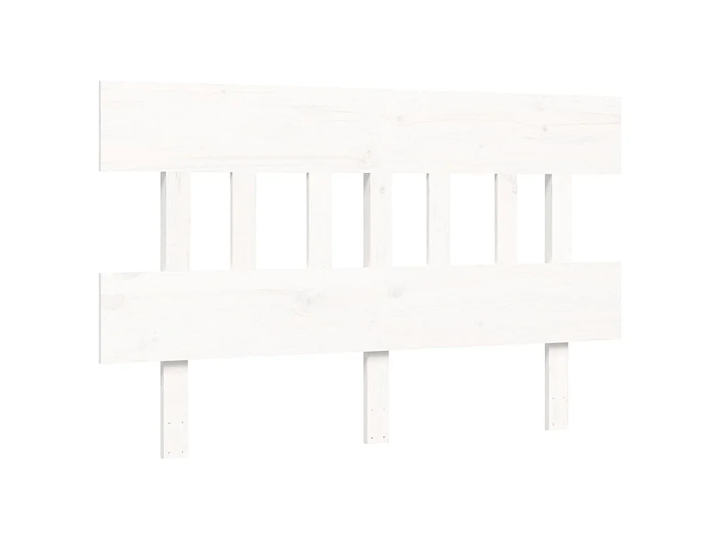Lit pour personne âgée sans matelas blanc 120x200cm bois massif