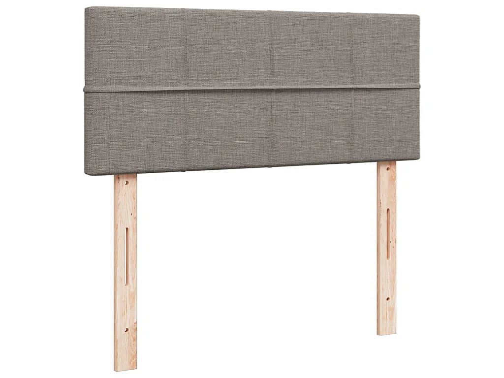 Boxspringbett mit Matratze Taupe 120x190 cm Stoff