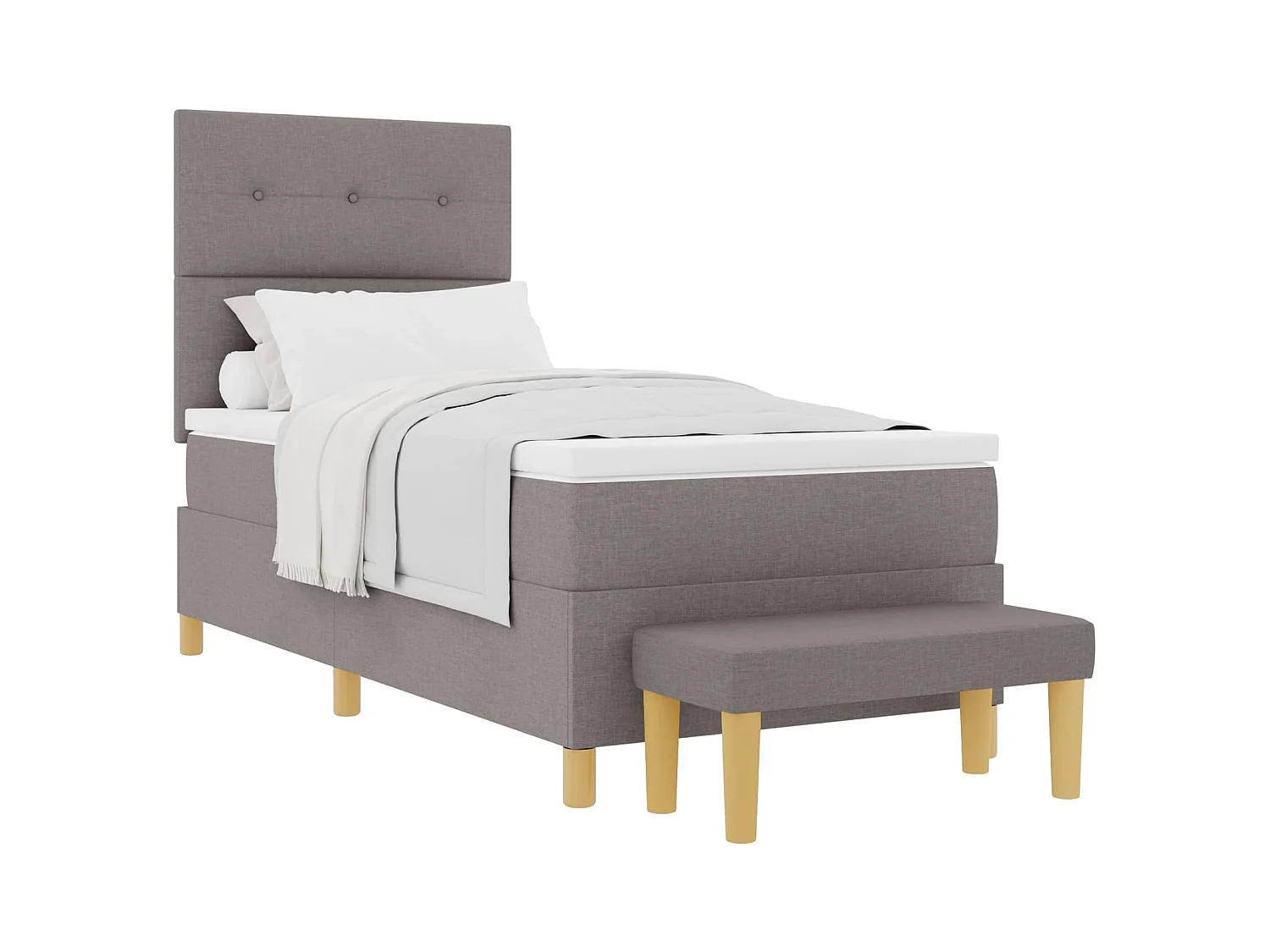 Letto a molle con cuscino Talpa 200 x 100 cm Tessuto