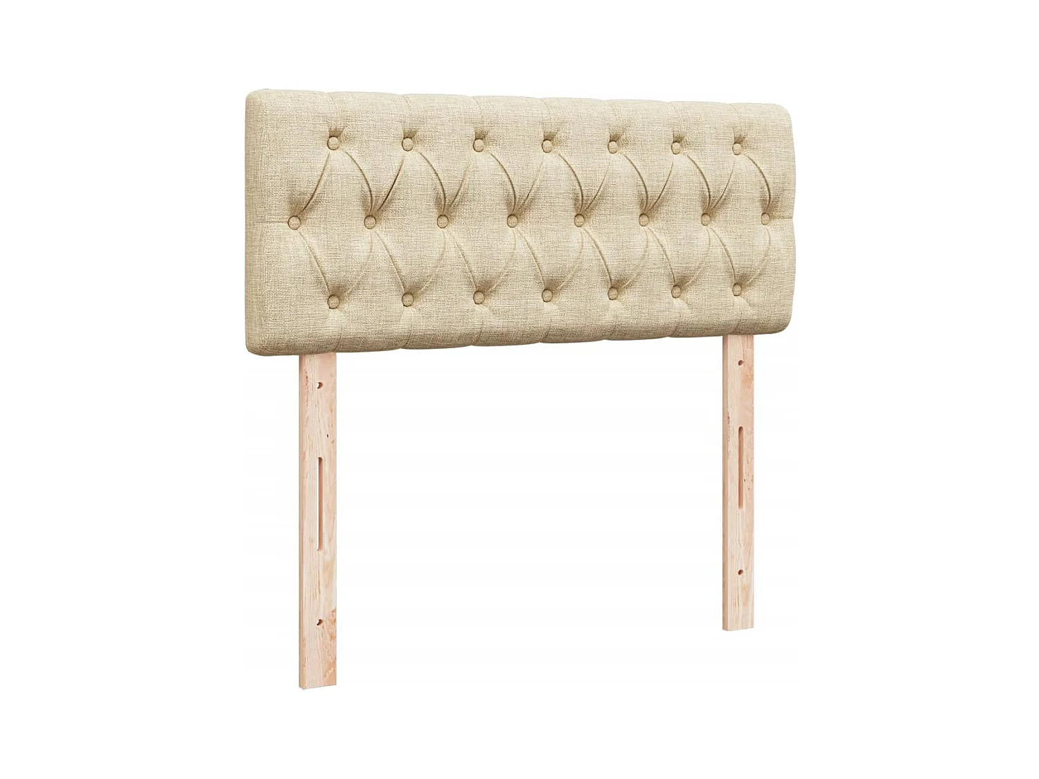 Boxspringbett mit Matratze Creme 120x200 cm Stoff