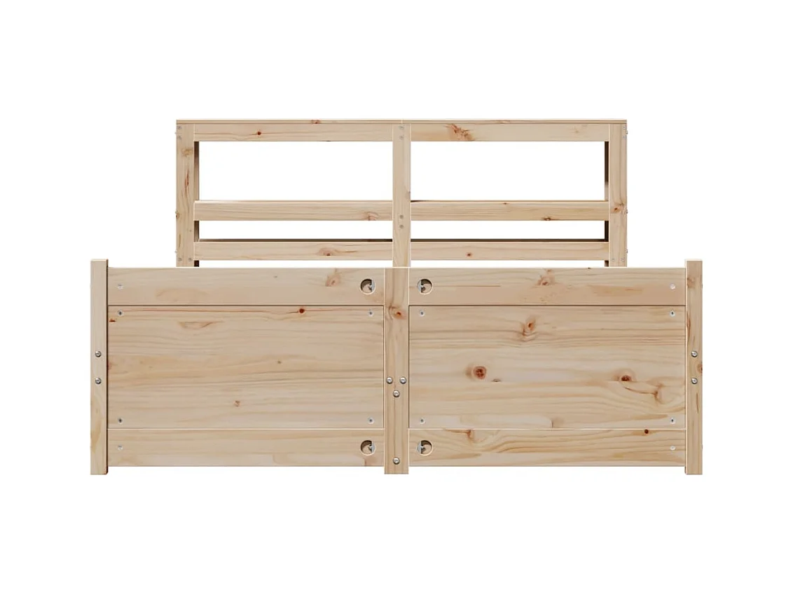 Cadre de lit avec tête de lit sans matelas 120x200 cm