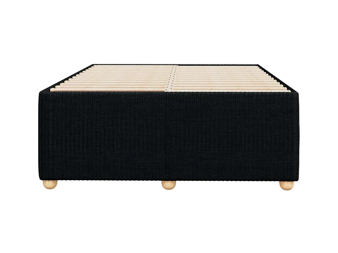 Bettgestell ohne Matratze Schwarz 120x190 cm Stoff