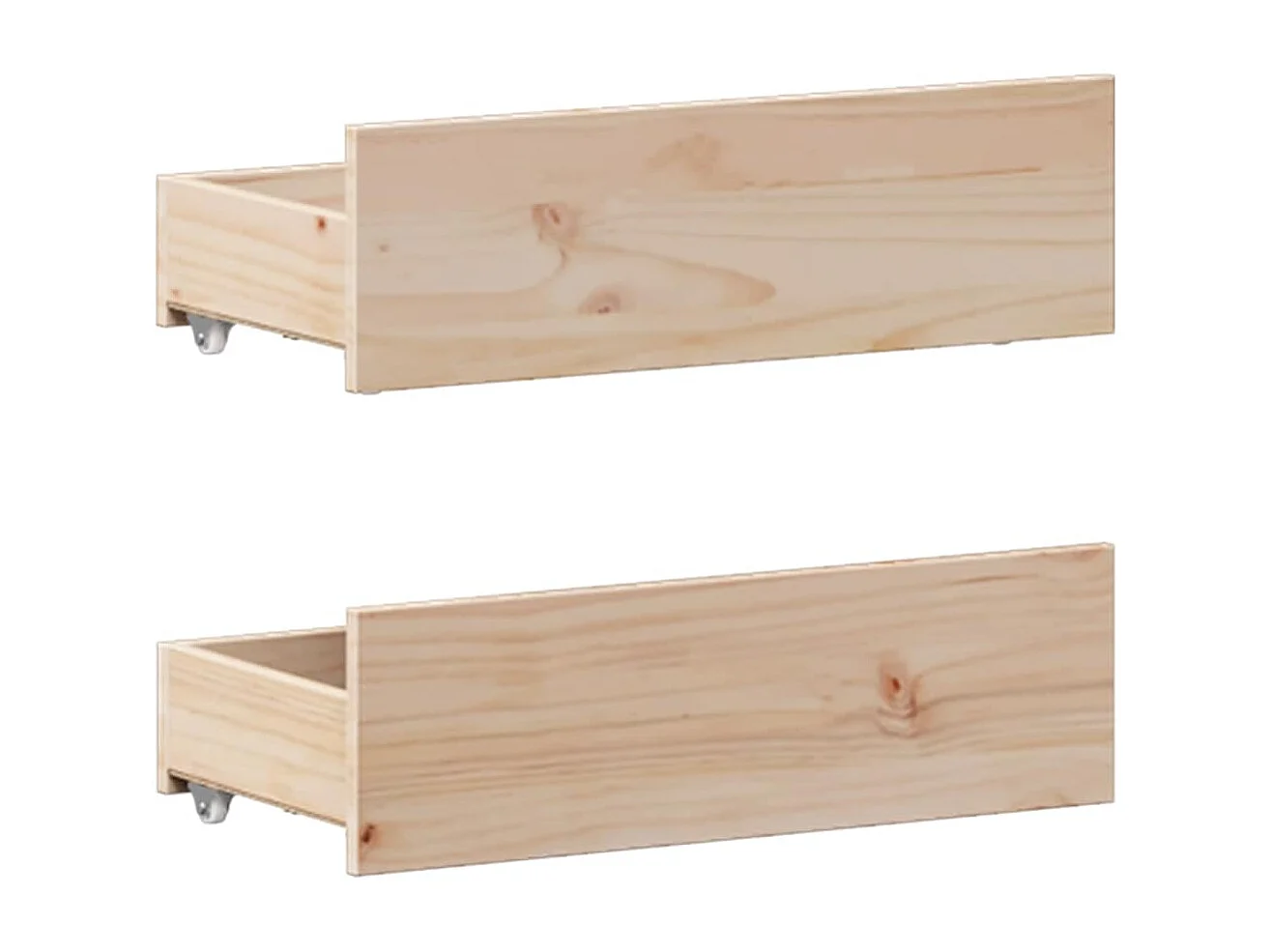 Cama con cabecero sin colchón madera maciza de pino 120x190 cm