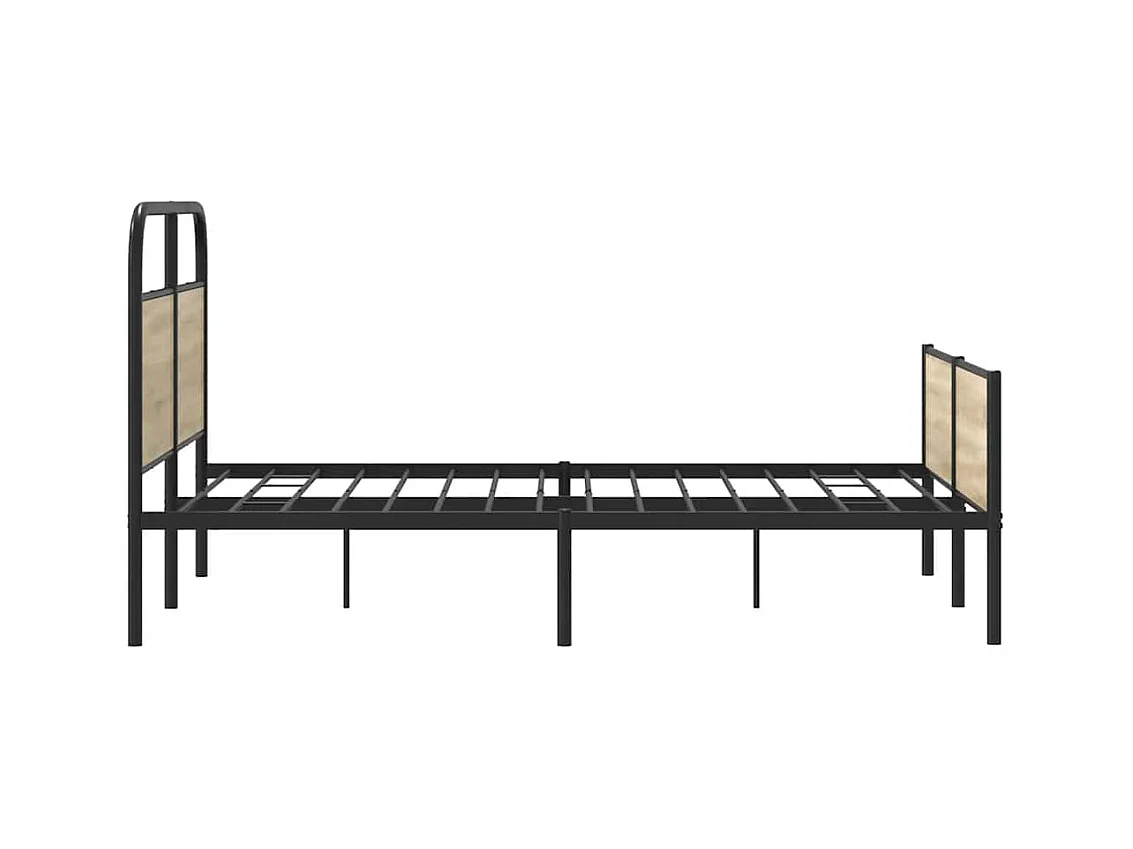 Bettgestell ohne Matratze 120x190 cm Sonoma-Eiche Holzwerkstoff
