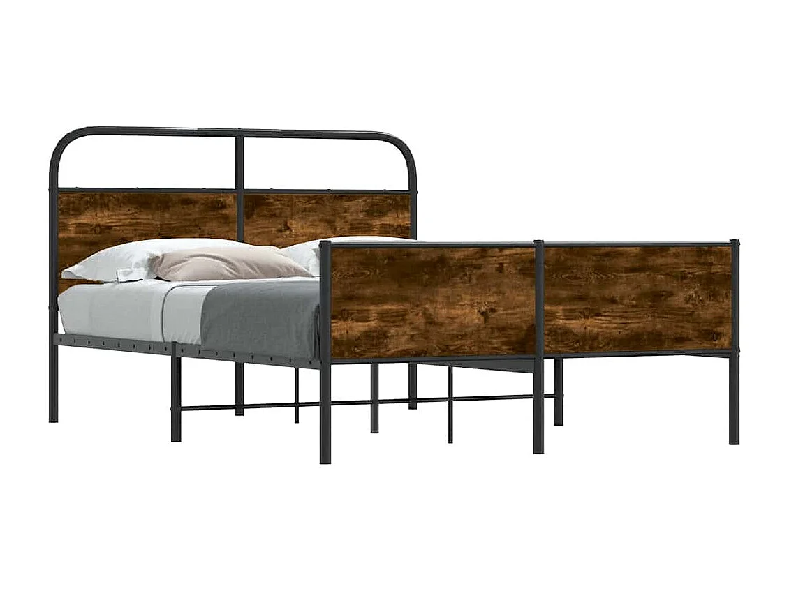 Estrutura cama s/ colchão derivados de madeira carvalho sonoma