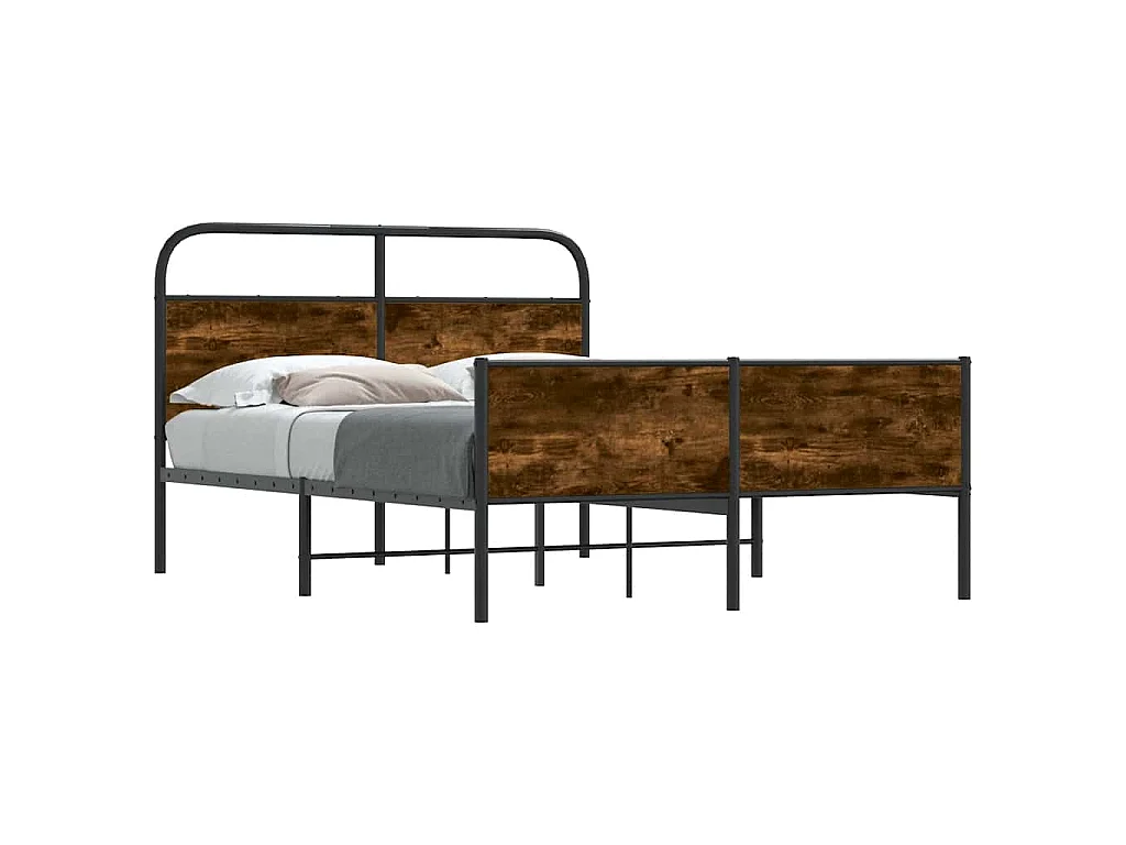 Cadre de lit sans matelas 120x190 cm cm chêne sonoma