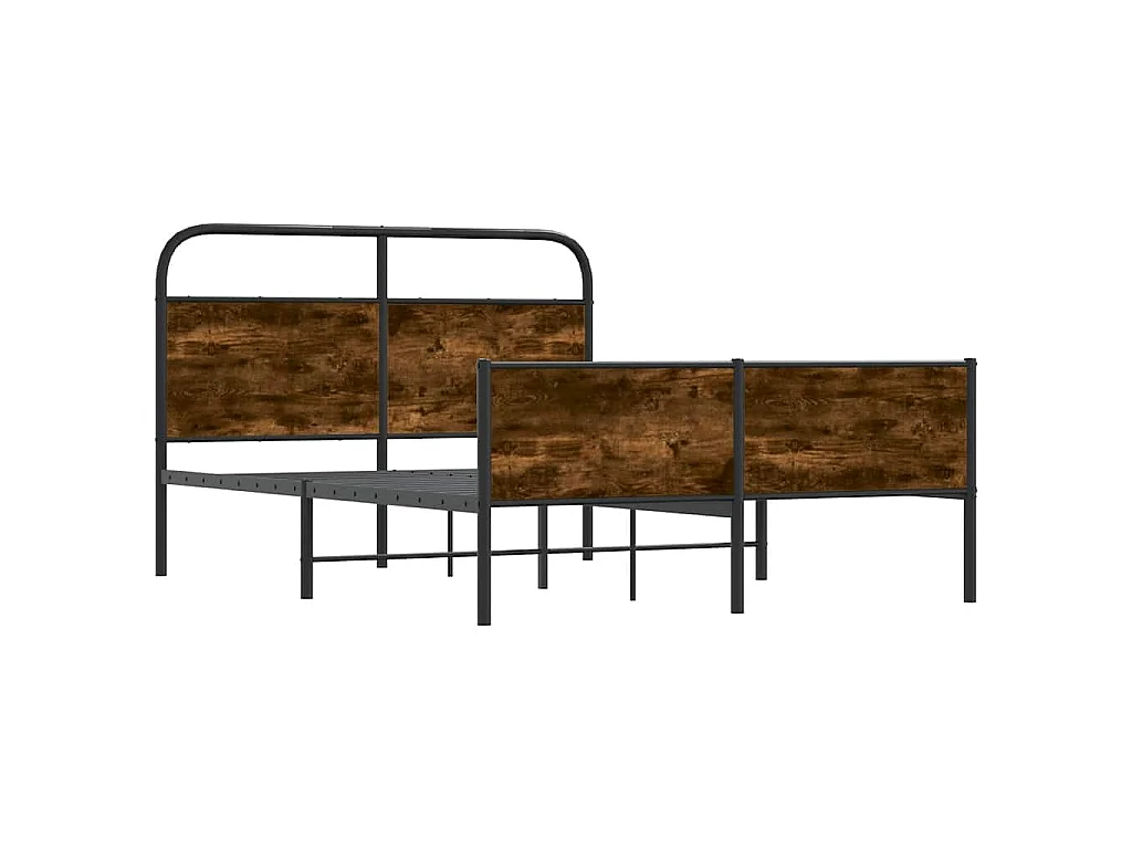 Cadre de lit sans matelas 120x190 cm cm chêne sonoma