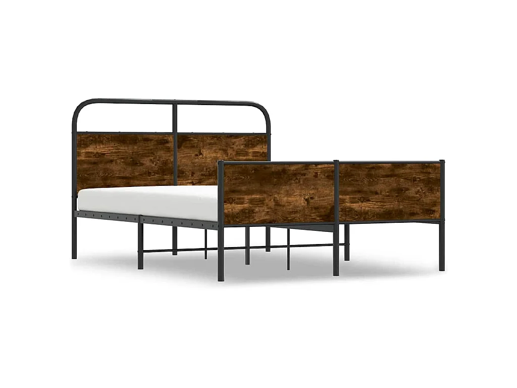 Cadre de lit sans matelas 120x190 cm cm chêne sonoma