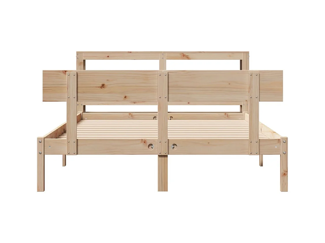 Massivholzbett ohne Matratze 120x200 cm Kiefernholz