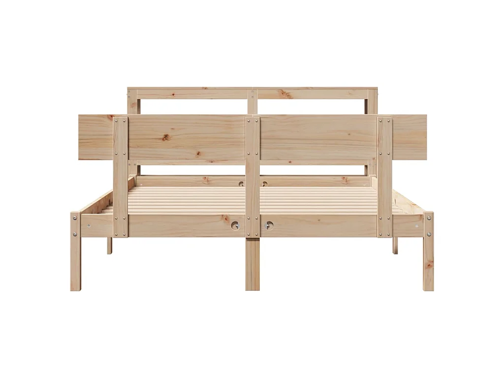 Bedframe zonder matras massief grenenhout 120x200 cm