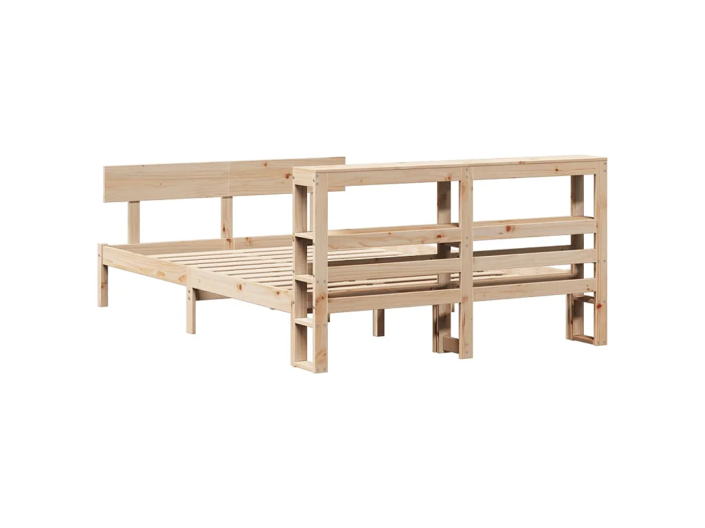 Bedframe zonder matras massief grenenhout 120x200 cm