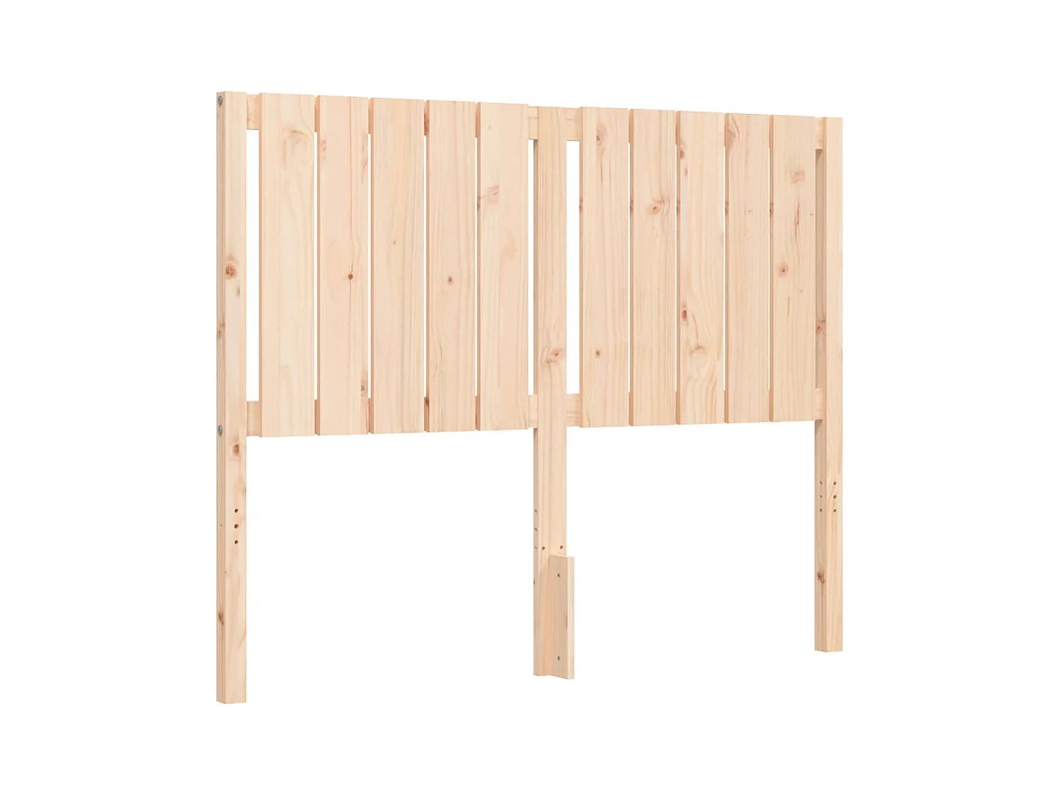 Estructura de cama con cabecero madera maciza 120x200 cm