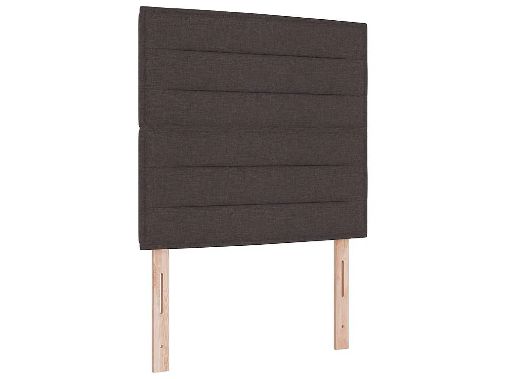 Boxspringbed met matras Donkerbruin 120 x 190 cm Stof
