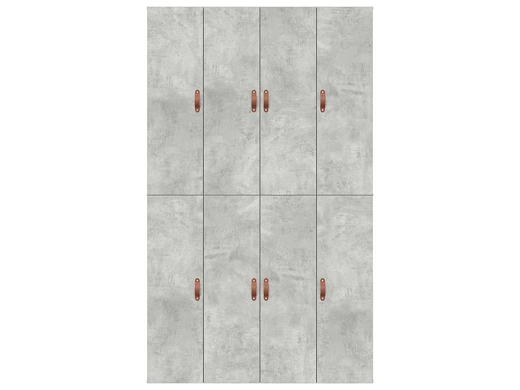 Cadre de lit avec rangement Gris béton 120 x 200 cm