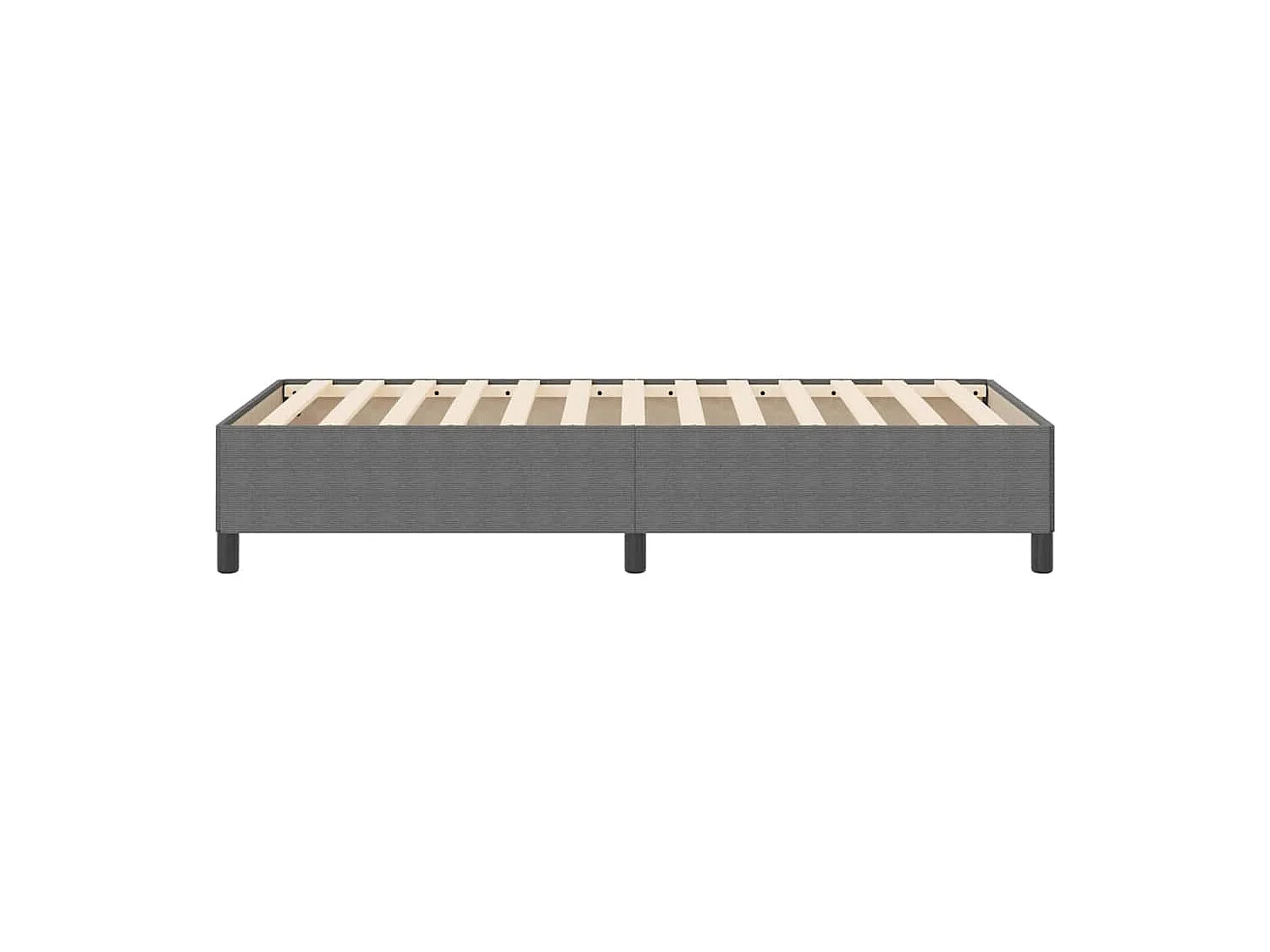 Cama tipo Box Spring Gris Claro 100 x 200 cm Terciopelo