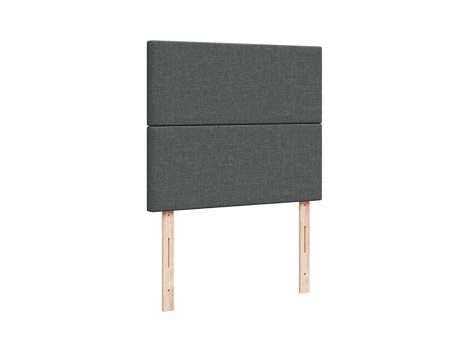 Boxspringbett mit Matratze Dunkelgrau 120x190 cm Stoff