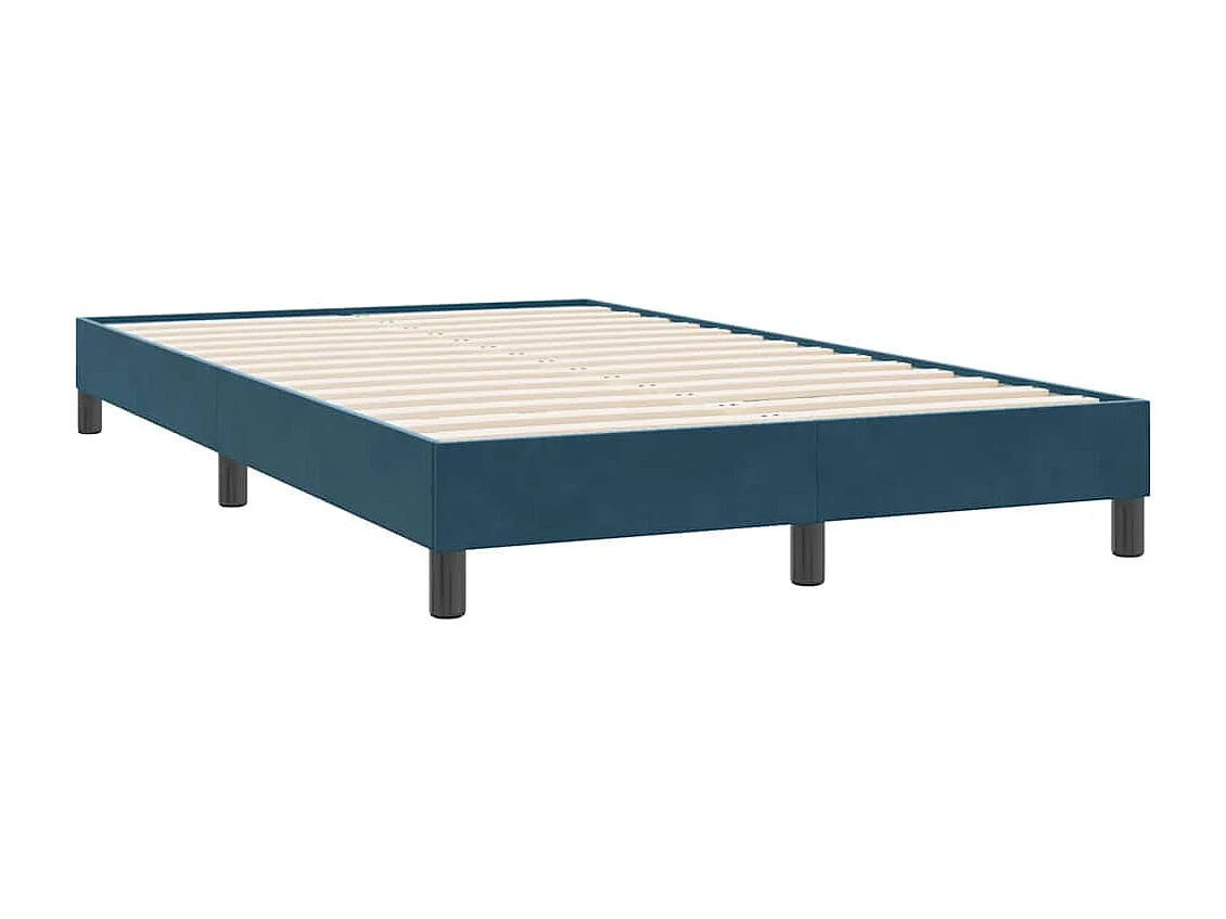 Bedframe zonder matras 120x220 cm fluweel donkerblauw