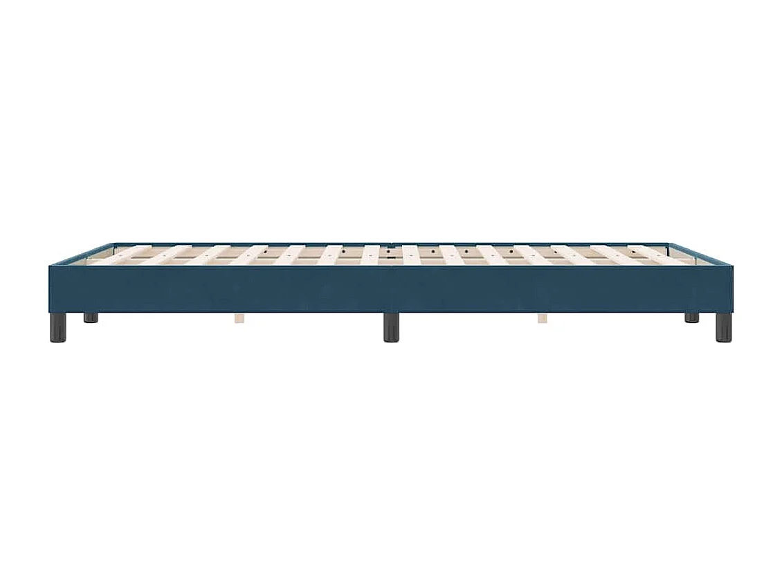 Bedframe zonder matras 120x220 cm fluweel donkerblauw