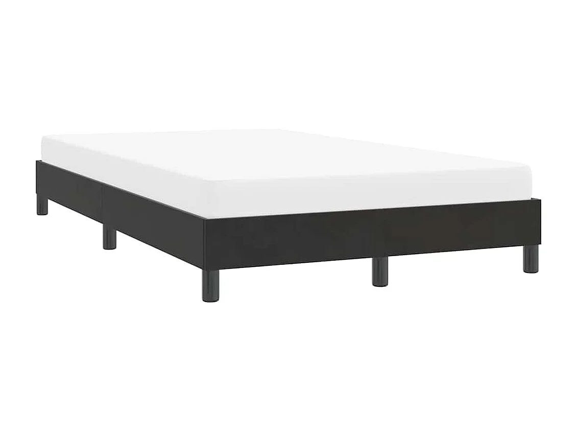 Estrutura de cama sem colchão 120x210 cm veludo preto