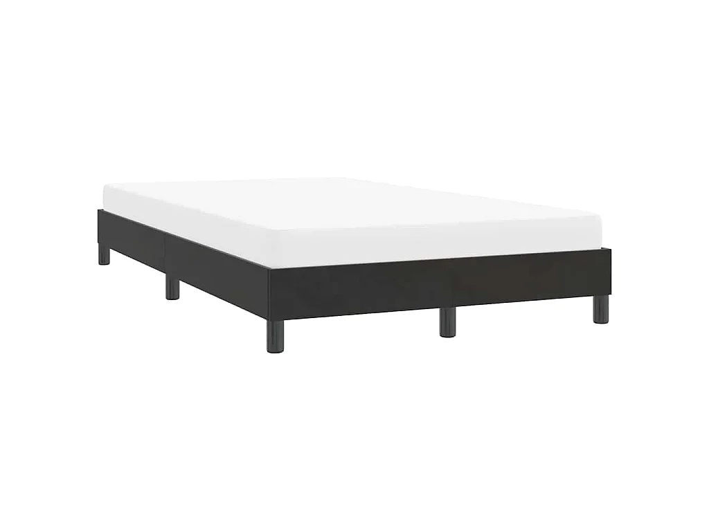 Estrutura de cama sem colchão 120x210 cm veludo preto