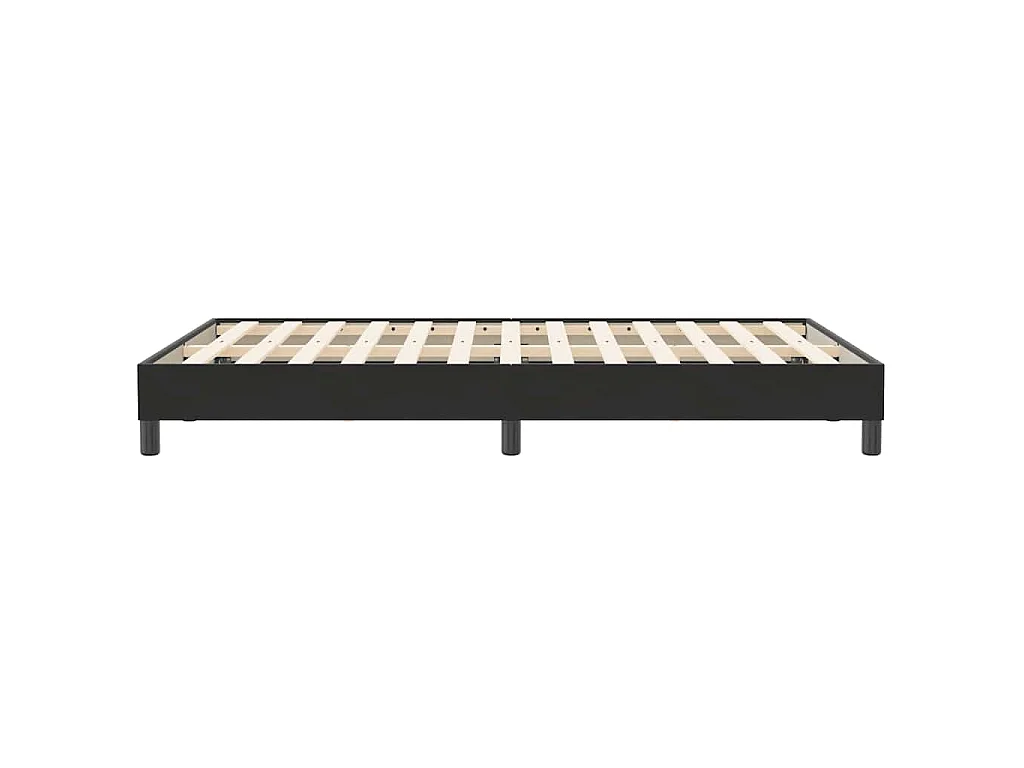 Estrutura de cama sem colchão 120x210 cm veludo preto