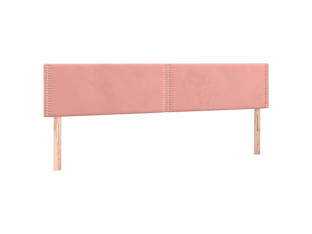 Sommier à lattes de lit avec matelas rose 120x190 cm velours