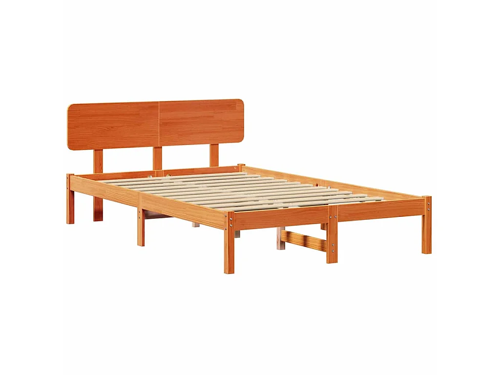 Bedframe Wasbruin 120 x 190 cm Massief grenenhout