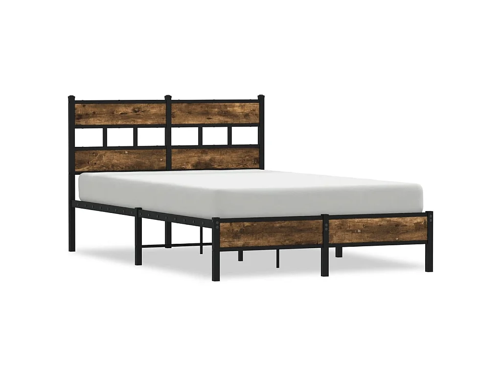 Cadre de lit sans matelas avec tête de lit 120x190 cm