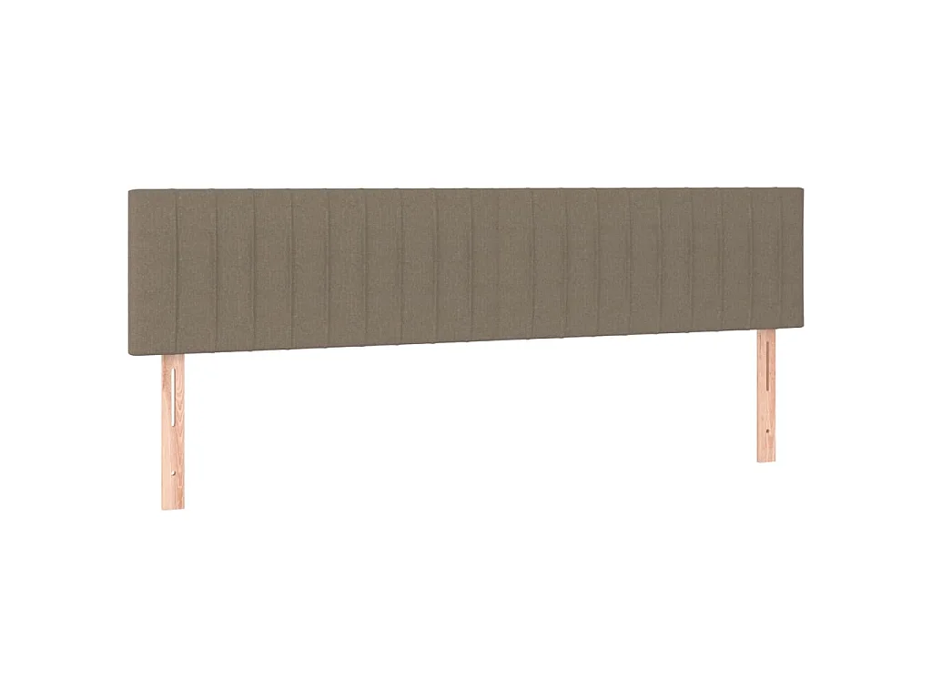 Boxspring met matras stof taupe 120x190 cm