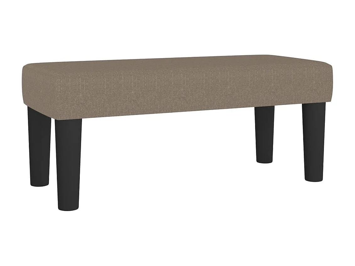 Boxspring met matras stof taupe 120x190 cm