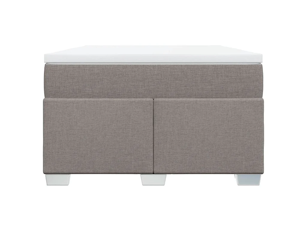 Boxspringbett mit Matratze Taupe 120x190 cm Stoff