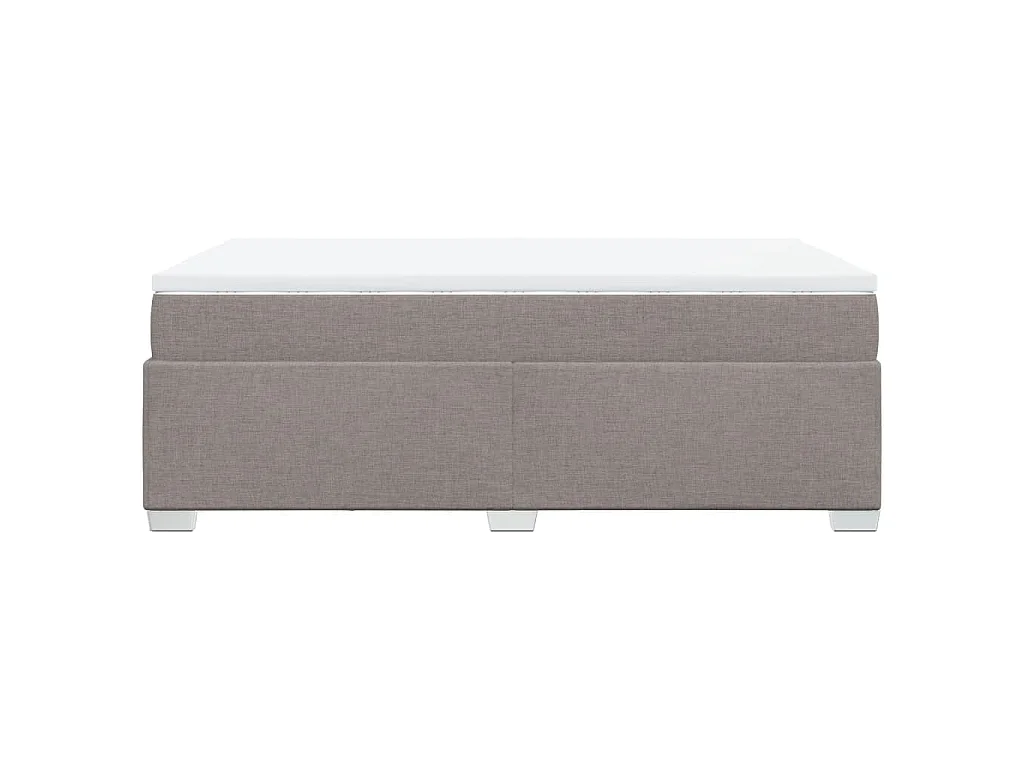 Boxspringbett mit Matratze Taupe 120x190 cm Stoff