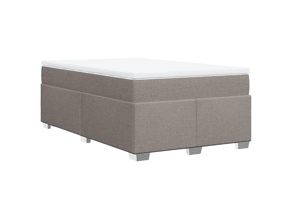 Boxspringbett mit Matratze Taupe 120x190 cm Stoff