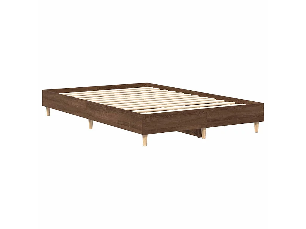 Bettgestell ohne Matratze Braun Eichen-Optik 120x200 cm