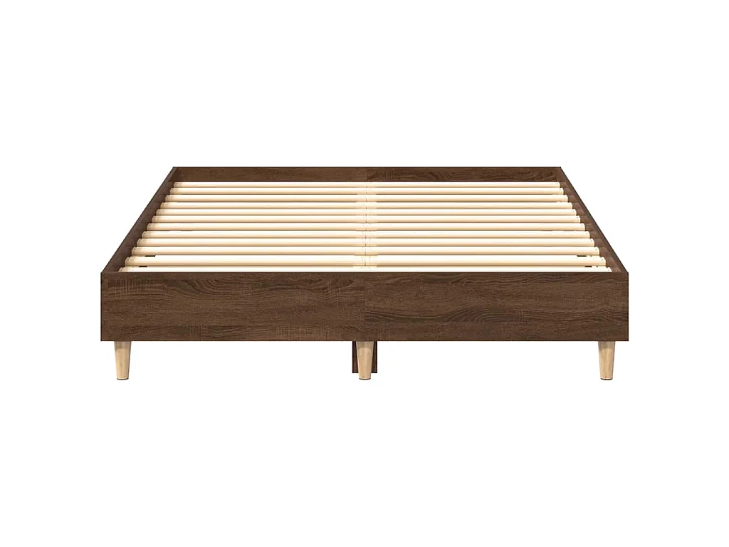 Bettgestell ohne Matratze Braun Eichen-Optik 120x200 cm