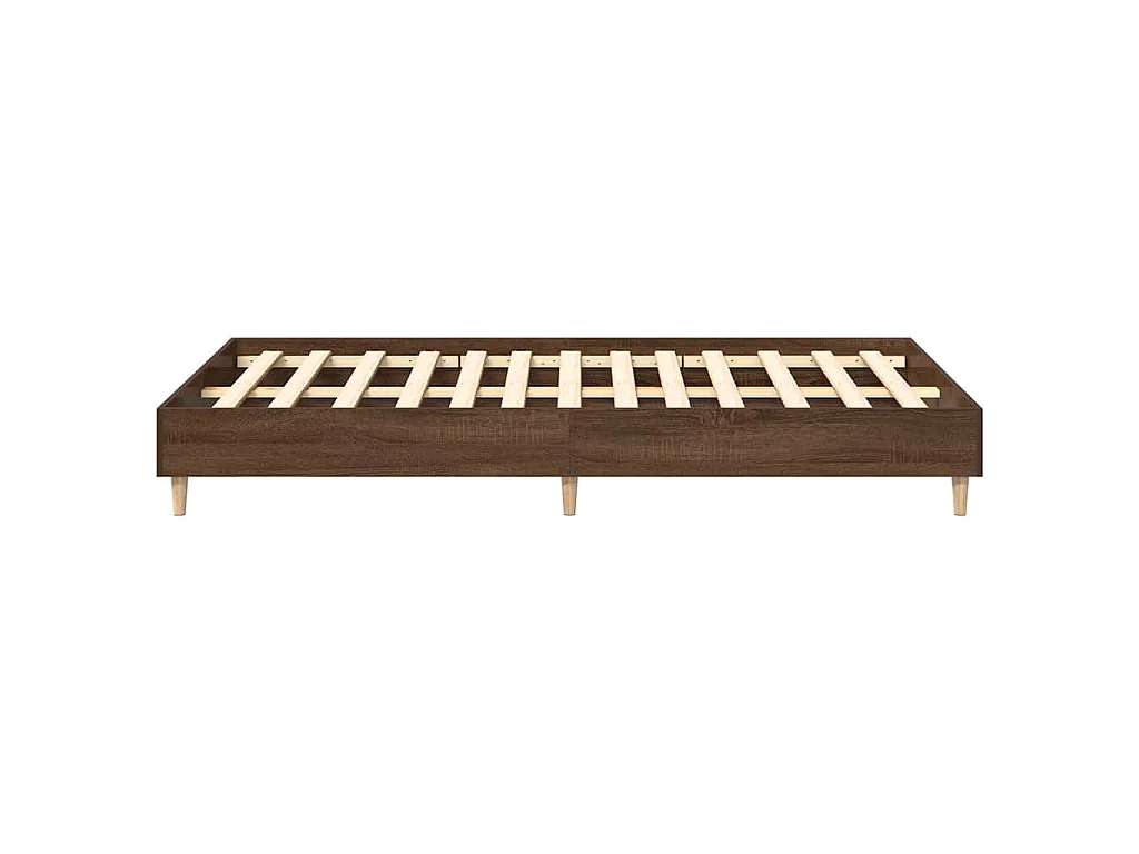 Bettgestell ohne Matratze Braun Eichen-Optik 120x200 cm