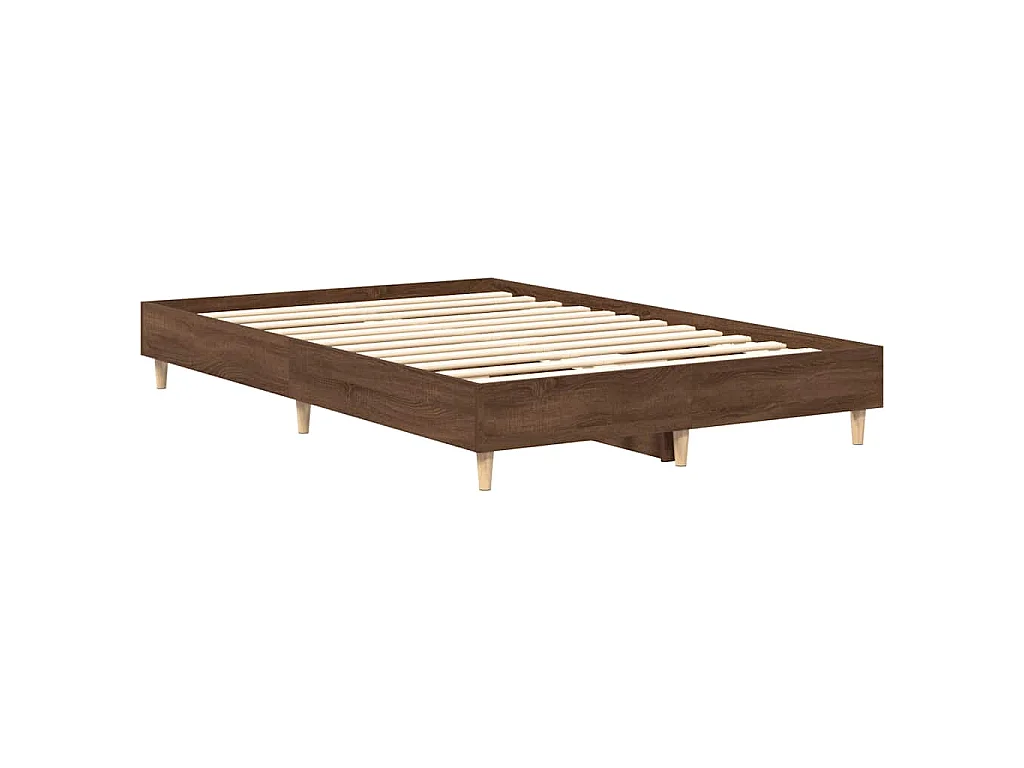 Bettgestell ohne Matratze Braun Eichen-Optik 120x200 cm