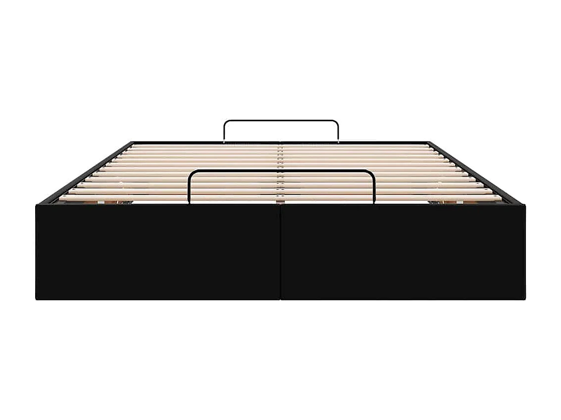 Estrutura de cama otomana sem colchão 120x190 cm preta
