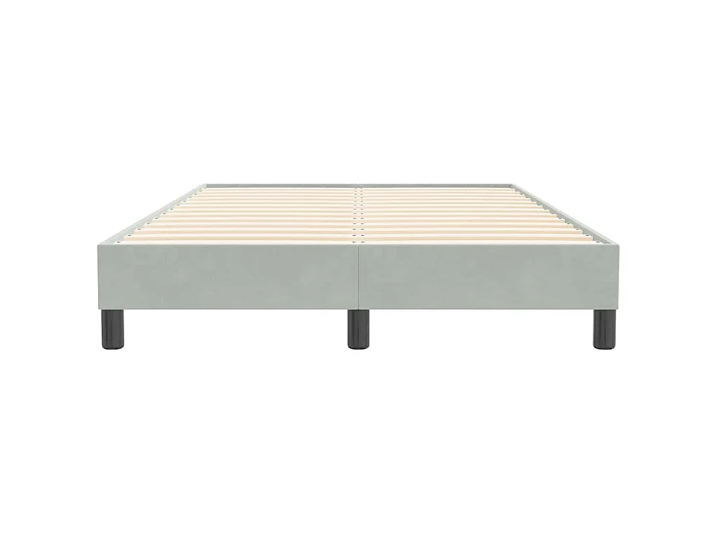 Sommier à lattes de lit sans matelas gris clair 120x210 cm