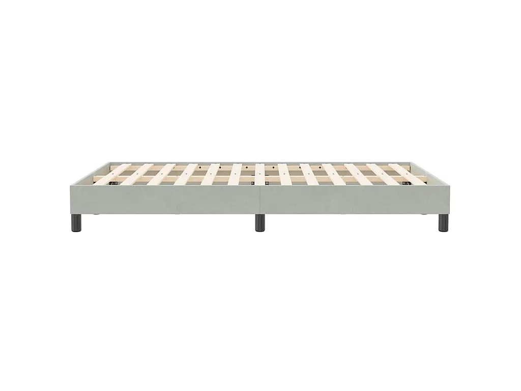 Sommier à lattes de lit sans matelas gris clair 120x210 cm