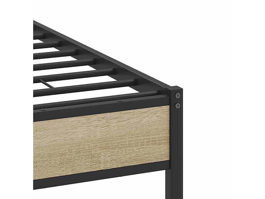 Bettgestell ohne Matratze Sonoma-Eiche 120x190 cm Holzwerkstoff
