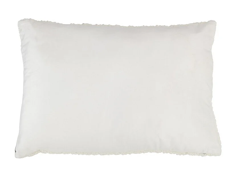 Cojín rectangular con impresión en poliéster blanco de 40x60cm