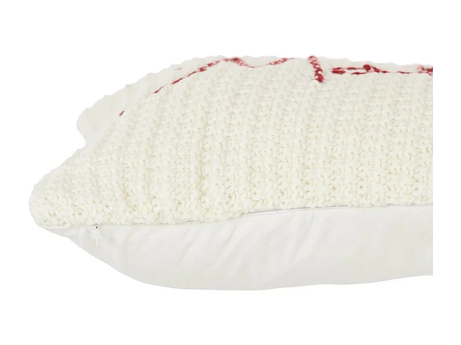 Cojín rectangular con impresión en poliéster blanco de 40x60cm