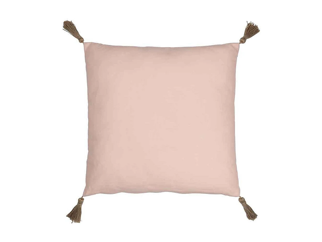 Coussin Déco "Arc-en-Ciel" 40x40cm Rose