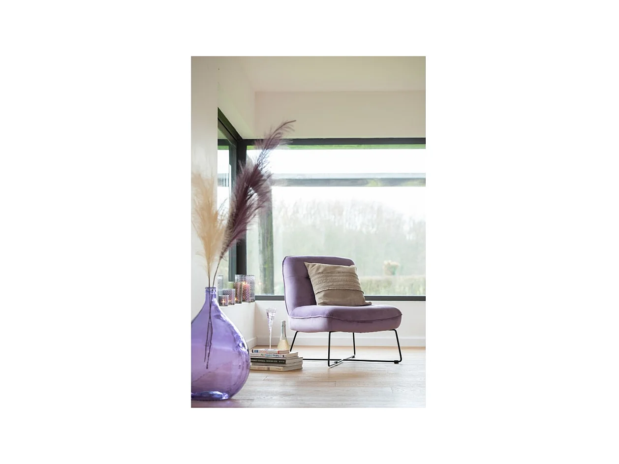 Cojín cuadrado con línea de cuero gris claro 43x43cm